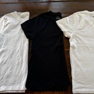 3 Piece Lot of J Crew Short Sleeve Girlfriend Tees - 2 NWT - Size Large
